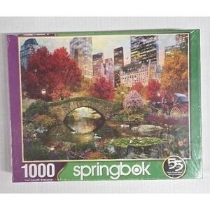 Springbok 1000 Piece Jigsaw Puzzle - Central Park Autumn New York - Sealed